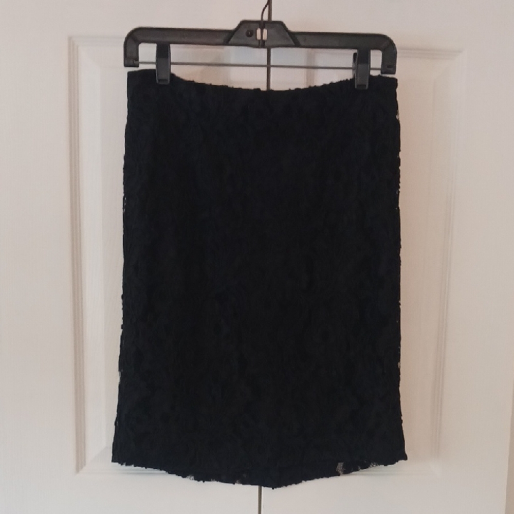 Talbots Elegant Black Pencil Skirt
